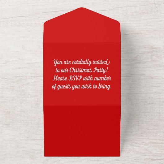 Weihnachts-Party Einladung (Außenbereich)