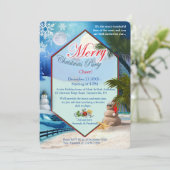 Weihnachts-Party Einladung (Stehend Vorderseite)