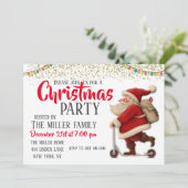 Weihnachts-Party Einladung (Stehend Vorderseite)