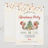 Weihnachts-Party Einladung (Vorne/Hinten)