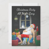 Weihnachts-Party Einladung (Rückseite)