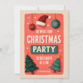 Weihnachts-Party Einladung (Vorderseite)