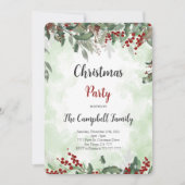 Weihnachts-Party Einladung (Vorderseite)