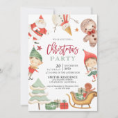 Weihnachts-Party Einladung (Vorderseite)