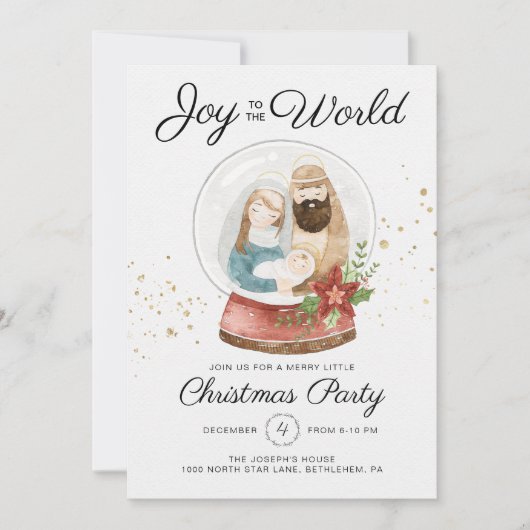 Weihnachts-Party Einladung (Vorderseite)