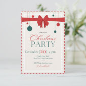 Weihnachts-Party Einladung (Stehend Vorderseite)