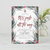 Weihnachts-Party Einladung (Stehend Vorderseite)