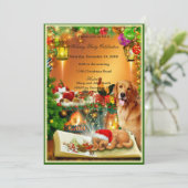 Weihnachts-Party Einladung (Stehend Vorderseite)