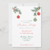 Weihnachts-Party Einladung (Vorderseite)