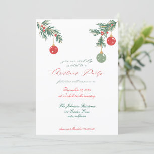 Weihnachts-Party Einladung