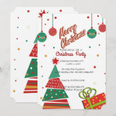 Weihnachts-Party Einladung (Vorne/Hinten)