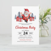 Weihnachts-Party Einladung (Stehend Vorderseite)