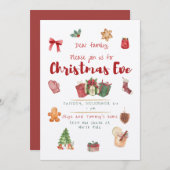 Weihnachts-Party Einladung (Vorne/Hinten)