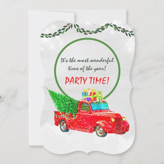 Weihnachts-Party Einladung (Vorderseite)