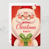 Weihnachts-Party Einladung (Vorne/Hinten)