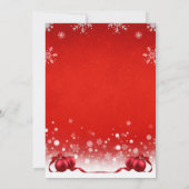 Weihnachts-Party Einladung (Rückseite)