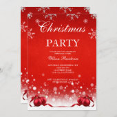 Weihnachts-Party Einladung (Vorne/Hinten)