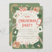 Weihnachts-Party Einladung (Vorne/Hinten)