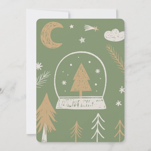 Weihnachts-Party Einladung (Rückseite)