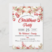 Weihnachts-Party Einladung (Vorderseite)