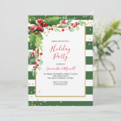 Weihnachts-Party Einladung (Stehend Vorderseite)