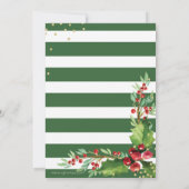 Weihnachts-Party Einladung (Rückseite)