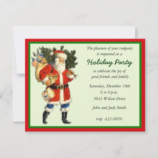 Weihnachts-Party Einladung (Vorderseite)