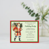 Weihnachts-Party Einladung (Stehend Vorderseite)