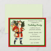 Weihnachts-Party Einladung (Vorne/Hinten)