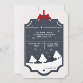 Weihnachts-Party Einladung (Rückseite)