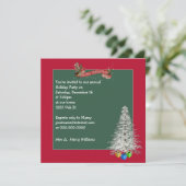 Weihnachts-Party Einladung (Stehend Vorderseite)