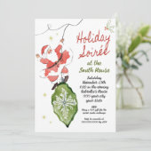 Weihnachts-Party Einladung (Stehend Vorderseite)