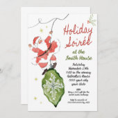 Weihnachts-Party Einladung (Vorne/Hinten)