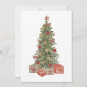 Weihnachts-Party Einladung (Rückseite)