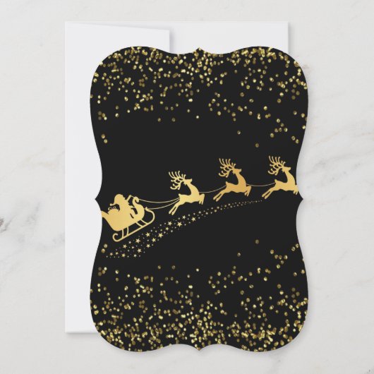 Weihnachts-Party Einladung (Rückseite)