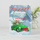 Weihnachts-Party Einladung (Stehend Vorderseite)