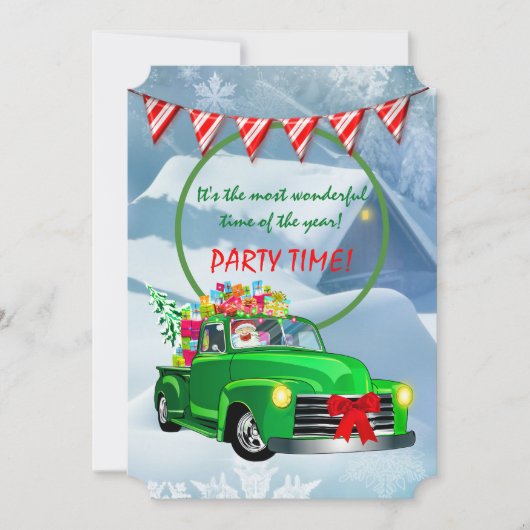 Weihnachts-Party Einladung (Vorderseite)