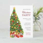 Weihnachts-Party Einladung (Stehend Vorderseite)