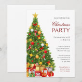 Weihnachts-Party Einladung (Vorne/Hinten)