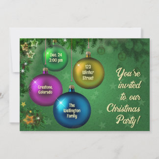 Weihnachts-Party Einladung