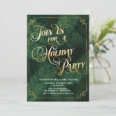 Weihnachts-Party Einladung (Stehend Vorderseite)