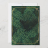 Weihnachts-Party Einladung (Rückseite)