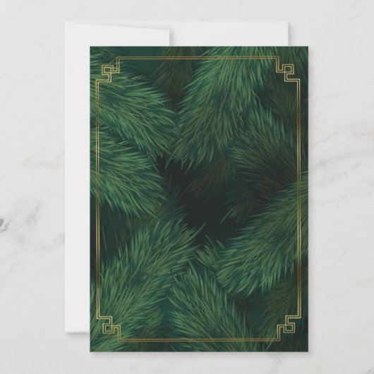 Weihnachts-Party Einladung (Rückseite)