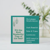 Weihnachts-Party Einladung (Stehend Vorderseite)