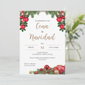 Weihnachts-Party Einladung (Stehend Vorderseite)