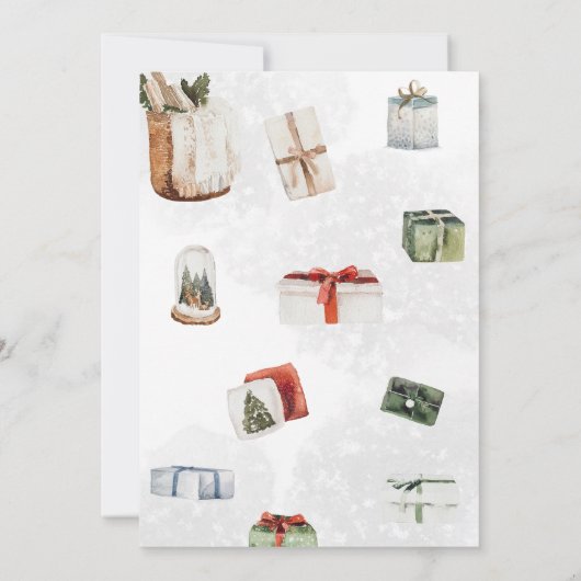 Weihnachts-Party Einladung (Rückseite)