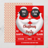 Weihnachts-Party Einladung (Vorne/Hinten)