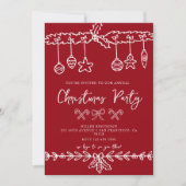 Weihnachts-Party Einladung (Vorderseite)
