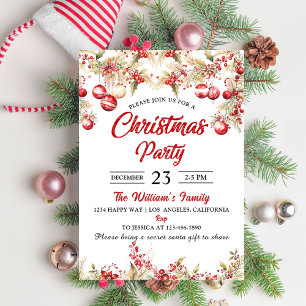 Weihnachts-Party Einladung