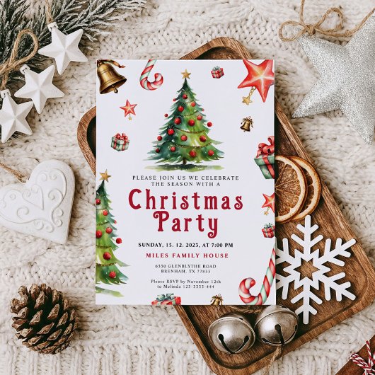 Weihnachts-Party Einladung